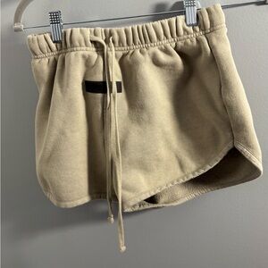Essentials Women's Athletic Shorts in Tan